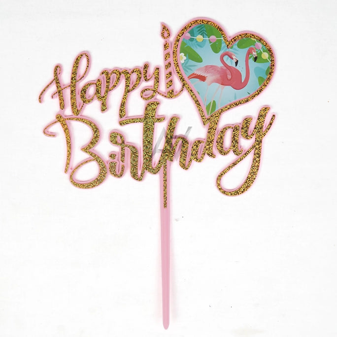Happy Birthday Cake Topper Decoration