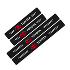 4PCS Original Carbon Fiber Car Door Sill Protector Sticker For Toyota Car Accessories Protective Door Sill Sticker Car Stickers Stickers For Car