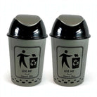 Prince Ware Dustbin Smart Small with Lid - 14 Liters (Pack of 2)