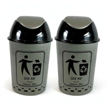 Prince Ware Dustbin Smart Small with Lid - 14 Liters (Pack of 2)