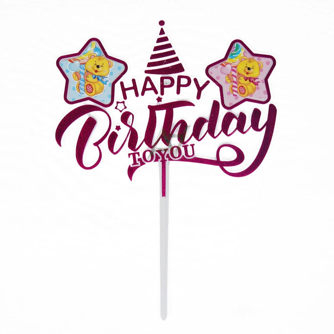 Happy Birthday Cake Topper Decoration