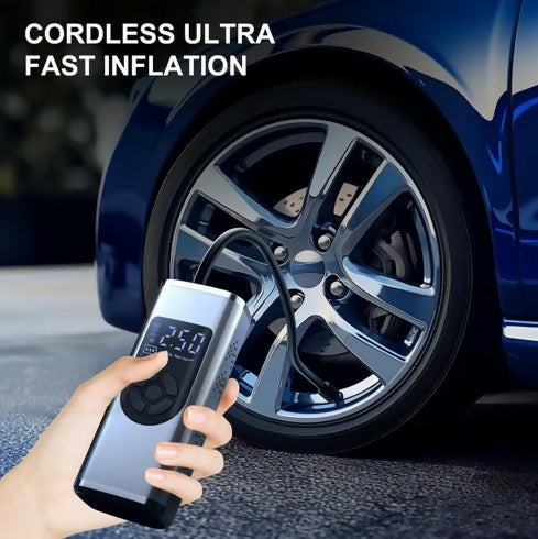 Air Pump Rechargeable Cordless Air Pump for Car, Bike & Bicycle Tires (150 PSI)