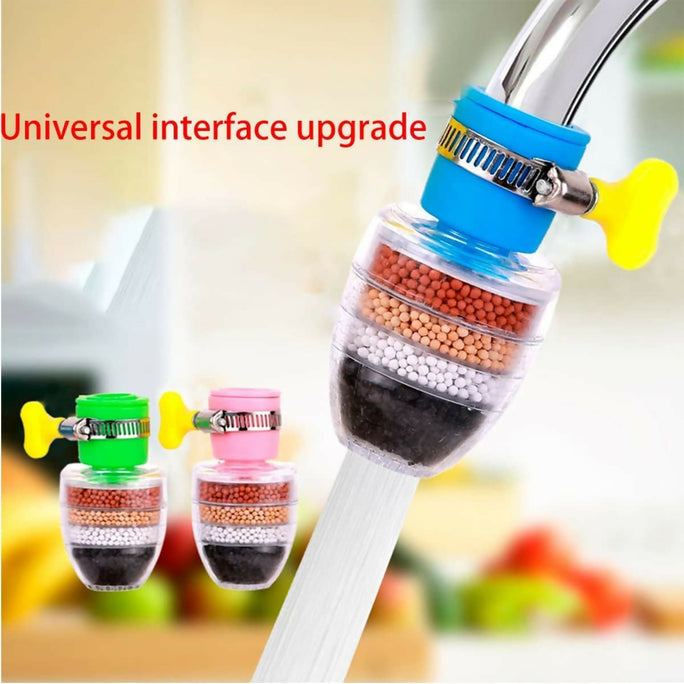 6 Layer Faucet Filter Kitchen Shower Splash Fan Faucet With Clip