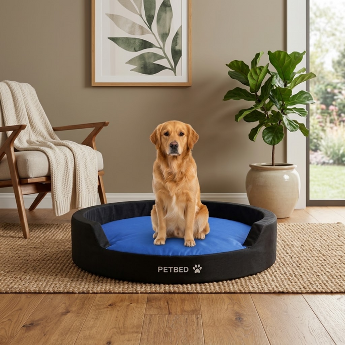 Diamond Supreme Foam Round Pet Bed | Diamond Foam Official Store