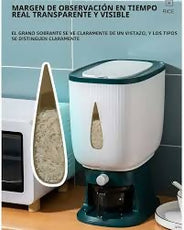 10Kg Automatic Rice Dispenser with Rinsing Cup Smart Rice Dispenser Rice